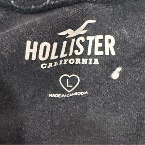 Hollister Charcoal Logo Sweatshirt